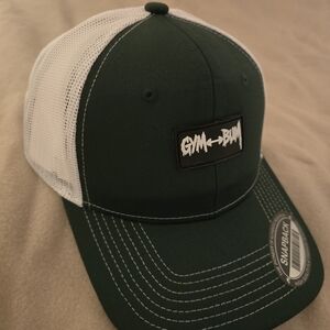Green and White Snapback Cap